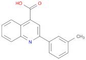 4-Quinolinecarboxylic acid, 2-(3-methylphenyl)-