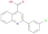 4-Quinolinecarboxylic acid, 2-(3-chlorophenyl)-