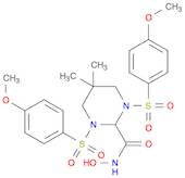 2-Pyrimidinecarboxamide, hexahydro-N-hydroxy-1,3-bis[(4-methoxyphenyl)sulfonyl]-5,5-dimethyl-