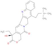 1H-Pyrano[3',4':6,7]indolizino[1,2-b]quinoline-3,14(4H,12H)-dione, 4-ethyl-4-hydroxy-11-[2-(trim...