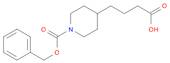 4-Piperidinebutanoic acid, 1-[(phenylmethoxy)carbonyl]-