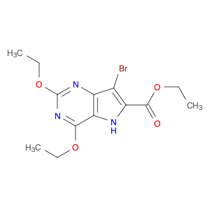 5H-Pyrrolo[3,2-d]pyrimidine-6-carboxylic acid, 7-bromo-2,4-diethoxy-, ethyl ester