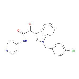 1H-Indole-3-acetamide, 1-[(4-chlorophenyl)methyl]-α-oxo-N-4-pyridinyl-