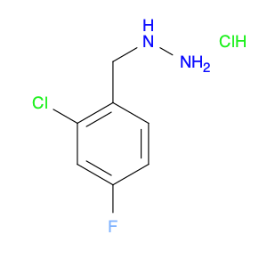 Hydrazine, [(2-chloro-4-fluorophenyl)methyl]-, hydrochloride (1:2)