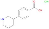 Benzoic acid, 4-(3-piperidinyl)-, hydrochloride (1:1)