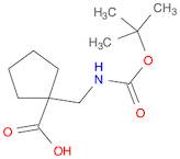 Cyclopentanecarboxylic acid, 1-[[[(1,1-dimethylethoxy)carbonyl]amino]methyl]-