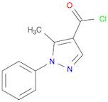 1H-Pyrazole-4-carbonyl chloride, 5-methyl-1-phenyl-