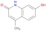 2(1H)-Quinolinone, 7-hydroxy-4-methyl-