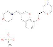 Morpholine, 2-[[[3-(4-morpholinylmethyl)-2H-1-benzopyran-8-yl]oxy]methyl]-, (2R)-, methanesulfonat…