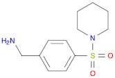 Benzenemethanamine, 4-(1-piperidinylsulfonyl)-