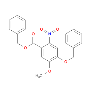 Benzoic acid, 5-methoxy-2-nitro-4-(phenylmethoxy)-, phenylmethyl ester