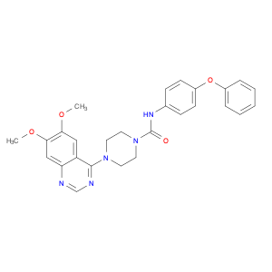 1-Piperazinecarboxamide, 4-(6,7-dimethoxy-4-quinazolinyl)-N-(4-phenoxyphenyl)-