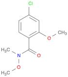 Benzamide, 4-chloro-N,2-dimethoxy-N-methyl-