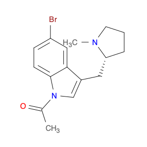 Ethanone, 1-[5-bromo-3-[[(2R)-1-methyl-2-pyrrolidinyl]methyl]-1H-indol-1-yl]-