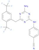 Benzonitrile, 4-[[4-amino-6-[[2,5-bis(trifluoromethyl)phenyl]methyl]-1,3,5-triazin-2-yl]amino]-