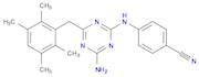 Benzonitrile, 4-[[4-amino-6-[(2,3,5,6-tetramethylphenyl)methyl]-1,3,5-triazin-2-yl]amino]-