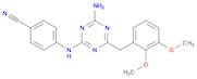 Benzonitrile, 4-[[4-amino-6-[(2,3-dimethoxyphenyl)methyl]-1,3,5-triazin-2-yl]amino]-