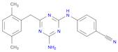 Benzonitrile, 4-[[4-amino-6-[(2,5-dimethylphenyl)methyl]-1,3,5-triazin-2-yl]amino]-