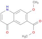 6-Quinolinecarboxylic acid, 1,4-dihydro-7-methoxy-4-oxo-, methyl ester