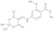 Benzoic acid, 4-[[(2,2-dimethyl-4,6-dioxo-1,3-dioxan-5-ylidene)methyl]amino]-2-methoxy-, methyl es…