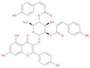 4H-1-Benzopyran-4-one, 3-[[6-deoxy-2,4-bis-O-[(2Z)-3-(4-hydroxyphenyl)-1-oxo-2-propen-1-yl]-α-L-ma…