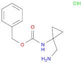 Carbamic acid, N-[1-(aminomethyl)cyclopropyl]-, phenylmethyl ester, hydrochloride (1:1)