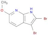 1H-Pyrrolo[2,3-b]pyridine, 2,3-dibromo-6-methoxy-