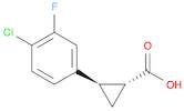 Cyclopropanecarboxylic acid, 2-(4-chloro-3-fluorophenyl)-, (1R,2R)-rel-