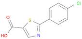 5-Thiazolecarboxylic acid, 2-(4-chlorophenyl)-