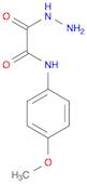 Acetic acid, 2-[(4-methoxyphenyl)amino]-2-oxo-, hydrazide