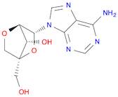 9H-Purin-6-amine, 9-[2,5-anhydro-4-C-(hydroxymethyl)-α-L-lyxofuranosyl]-