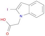 1H-Indole-1-acetic acid, 2-iodo-