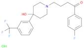 1-Butanone, 1-(4-fluorophenyl)-4-[4-hydroxy-4-[3-(trifluoromethyl)phenyl]-1-piperidinyl]-, hydroch…