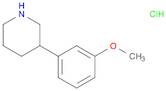 Piperidine, 3-(3-methoxyphenyl)-, hydrochloride (1:1)