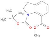 1H-Indole-1,7-dicarboxylic acid, 2,3-dihydro-, 1-(1,1-dimethylethyl) 7-methyl ester