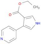 1H-Pyrrole-3-carboxylic acid, 4-(4-pyridinyl)-, ethyl ester