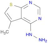 Thieno[2,3-d]pyrimidine, 4-hydrazinyl-5-methyl-