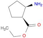 Cyclopentanecarboxylic acid, 2-amino-, ethyl ester, (1S,2R)-