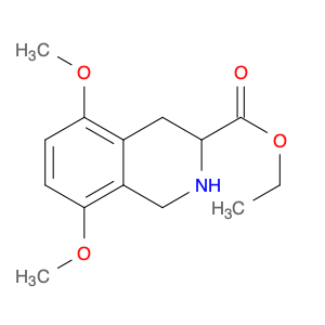 3-Isoquinolinecarboxylic acid, 1,2,3,4-tetrahydro-5,8-dimethoxy-, ethyl ester