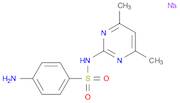 Benzenesulfonamide, 4-amino-N-(4,6-dimethyl-2-pyrimidinyl)-, sodium salt (1:1)