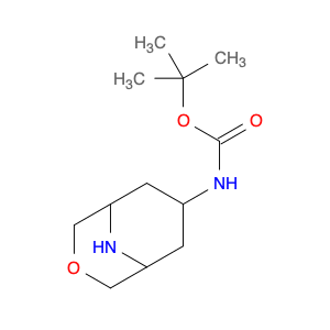 Carbamic acid, N-​3-​oxa-​9-​azabicyclo[3.3.1]​non-​7-​yl-​, 1,​1-​dimethylethyl ester