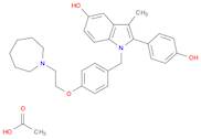 1H-Indol-5-ol, 1-[[4-[2-(hexahydro-1H-azepin-1-yl)ethoxy]phenyl]methyl]-2-(4-hydroxyphenyl)-3-meth…