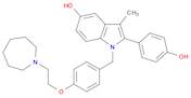 1H-Indol-5-ol, 1-[[4-[2-(hexahydro-1H-azepin-1-yl)ethoxy]phenyl]methyl]-2-(4-hydroxyphenyl)-3-me...