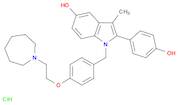 1H-Indol-5-ol, 1-[[4-[2-(hexahydro-1H-azepin-1-yl)ethoxy]phenyl]methyl]-2-(4-hydroxyphenyl)-3-me...