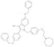 1H-Indole, 1-[[4-[2-(hexahydro-1H-azepin-1-yl)ethoxy]phenyl]methyl]-3-methyl-5-(phenylmethoxy)-2-[…