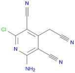 3,5-Pyridinedicarbonitrile, 2-amino-6-chloro-4-(cyanomethyl)-