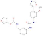 Carbamic acid, N-[[3-[[[[3-methoxy-4-(5-oxazolyl)phenyl]amino]carbonyl]amino]phenyl]methyl]-, (3S)…