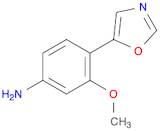 Benzenamine, 3-methoxy-4-(5-oxazolyl)-