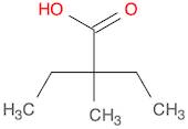 Butanoic acid, 2-ethyl-2-methyl-