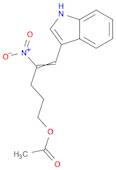 4-Penten-1-ol, 5-(1H-indol-3-yl)-4-nitro-, 1-acetate